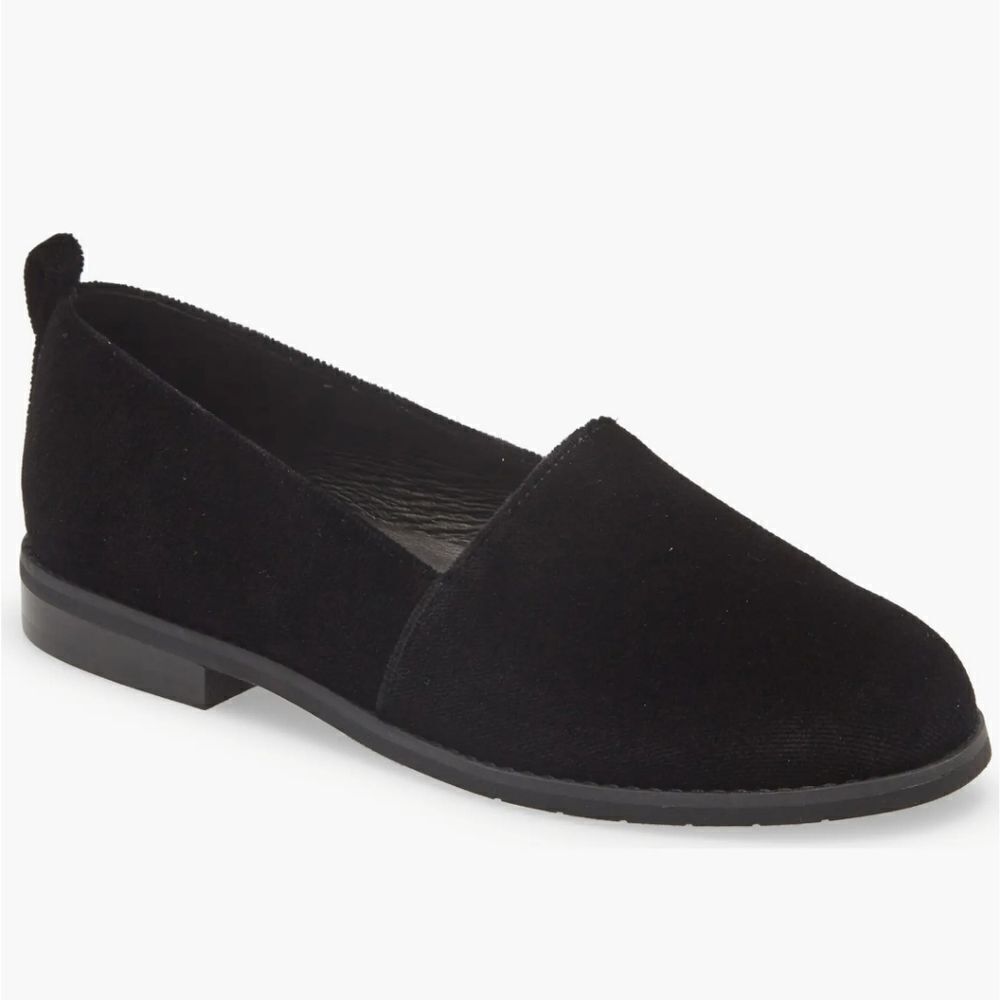 New EILEEN FISHER Demi Flat Velvety-soft fabric classic round-toe loafer 5.5
